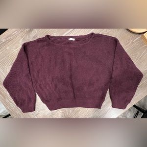 Pacsun La Hearts Maroon Pullover Knit Sweater
